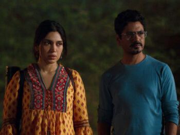 সুধীর মিশ্রার আফওয়া চলচ্চিত্রে নওয়াজউদ্দিন সিদ্দিকী ও ভূমি পেদনেকার।